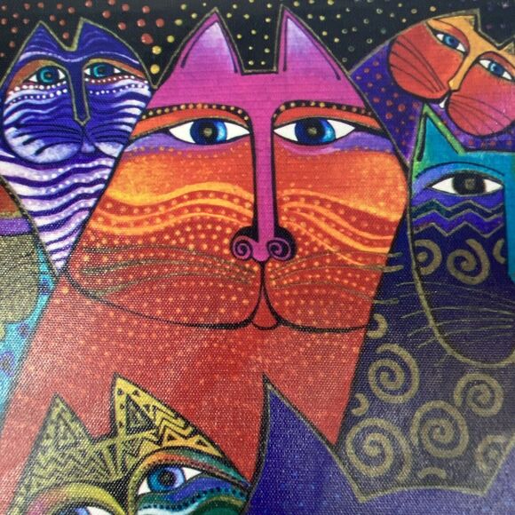 Laurel Burch Fantasticats Canvas Wall Art - Picture 4 of 11